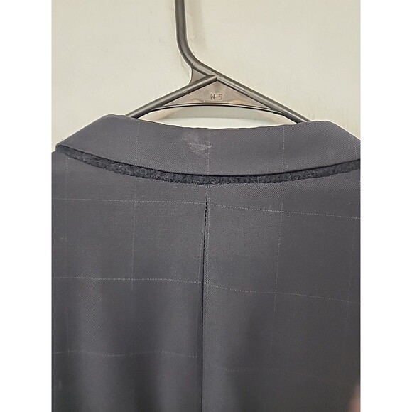 Sport Coat Blazer Jacket Check Navy Blue Wool Tweed Academia | Jos A. Bank 50R - Picture 7 of 10